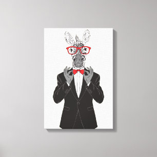 Sebragentleman Canvastryck