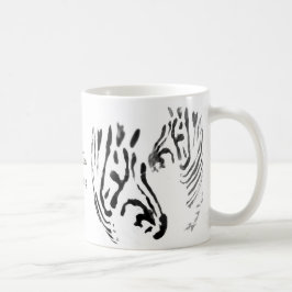 Sebrakonst med namn kaffemugg