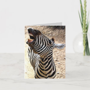 Sebraleende Notecard Kort