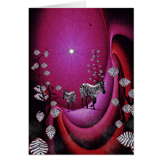 sebralya hälsningskort