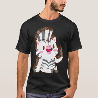 Sebramånglager Fred Avslappnad Söt Estetisk T Shirt