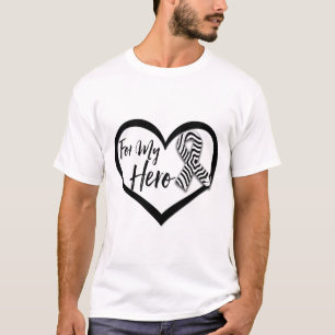 Sebramedvetenhetband för min hjälte t-shirt