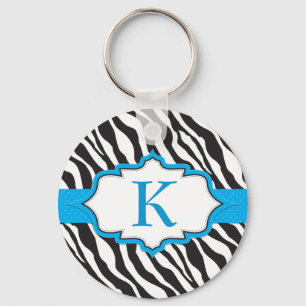 SebraMonogramstrumpebandsorden Keychain Nyckelring