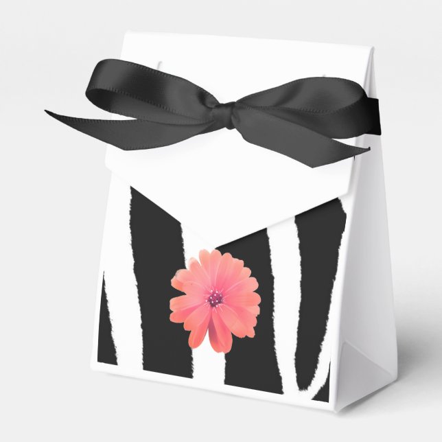 Sebramönster med blomma presentaskar (Framsidan Sidan)