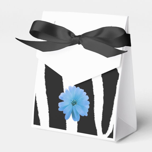 Sebramönster med blomma presentaskar (Framsidan Sidan)