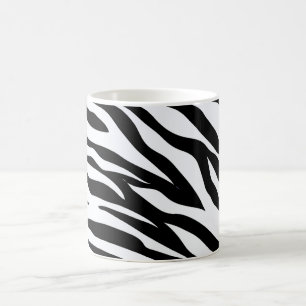 Sebramönster svart och vitt kaffemugg