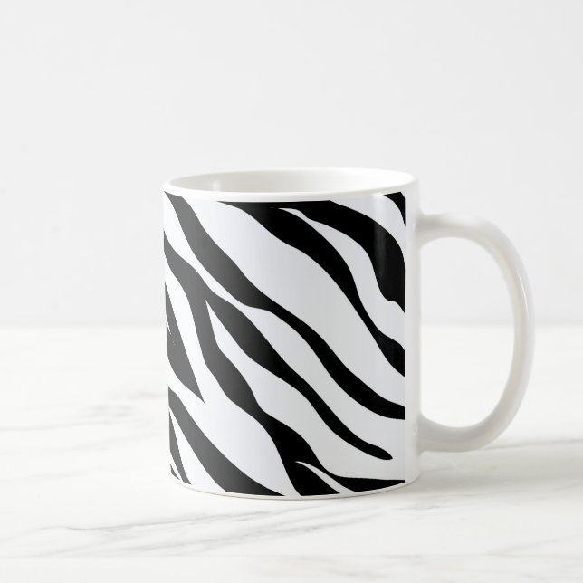 Sebramönster svart och vitt   kaffemugg (Höger)