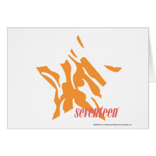 Sebraorange 3 hälsningskort