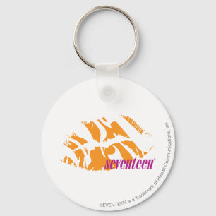 Sebraorange Nyckelring