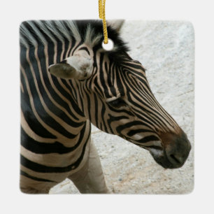 Sebraornament Julgransprydnad Keramik