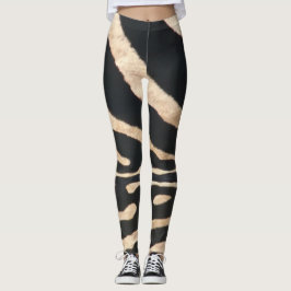 Sebraranddamasker Leggings