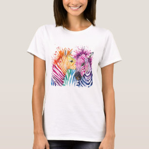 SebraregnbågeT-tröja T-shirt
