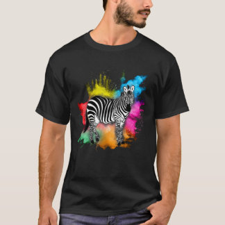 Sebrasafari djurparksvaktare Afrika för män kvinno T Shirt