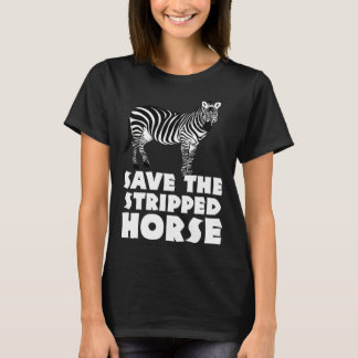 Sebrasafari djurskötare Afrika för män kvinnor häs T Shirt