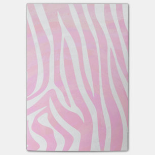 Sebrashock rosa- och vittryck post-it block
