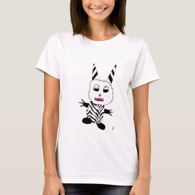 Sebrasmådjävul som orsakar fel t-shirt (Framsida)