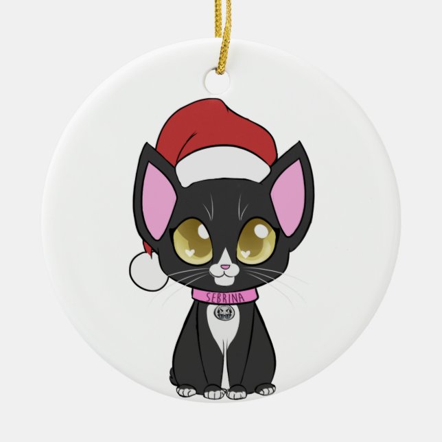 Sebrina Ornament! Julgransprydnad Keramik (Framsidan)