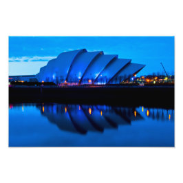 SEC Armadillo, Glasgow, Scotland Photo print Fototryck