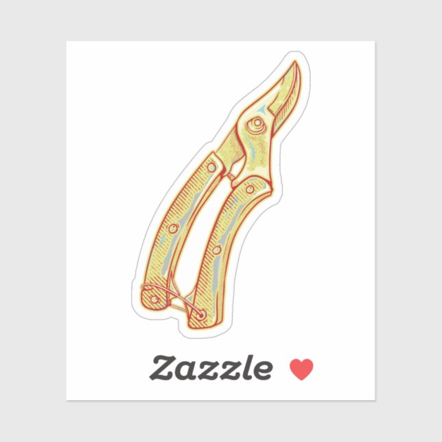 Secateurer  verktyg klistermärken (Ark)