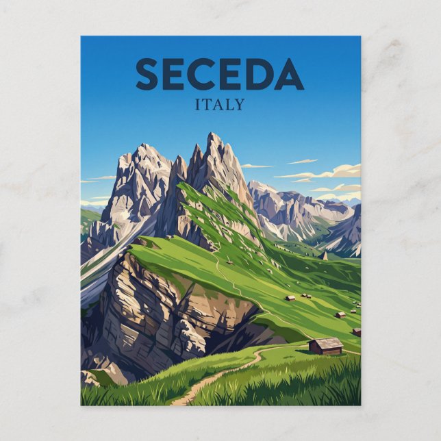 Seceda Italien Vykort (Framsida)