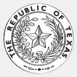 Secede Republic of Texas Runt Klistermärke