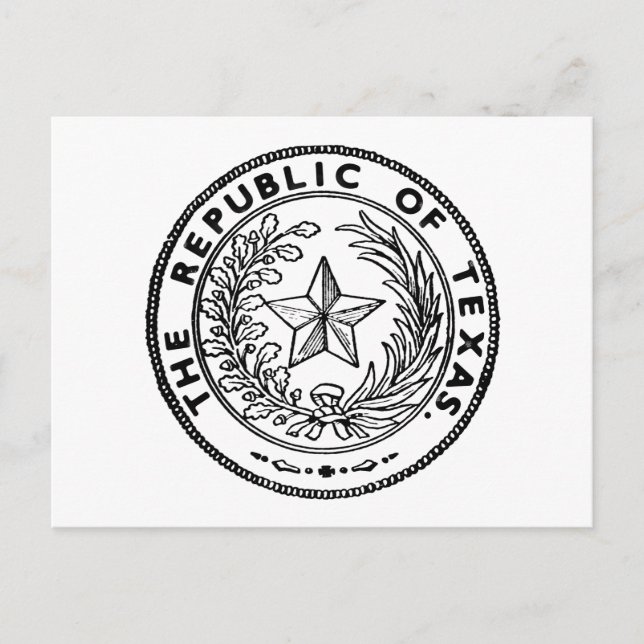 Secede Republic of Texas Vykort (Framsida)