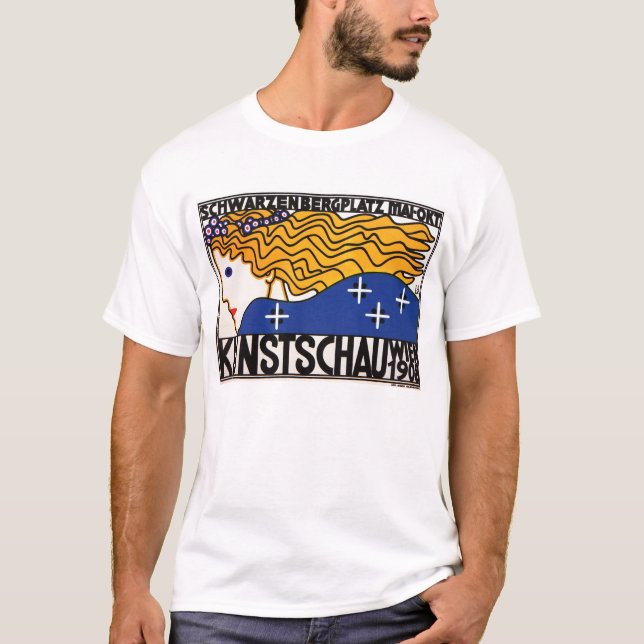 Secession Art - Kunstschau Wien av Loffler Tee Shirt (Framsida)