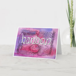 Sechste Regel der Gelassenheit – HANDELN Faltkarte Tack Kort