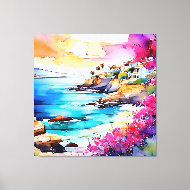 "Secluded Beach" Canvastryck (Framsida)