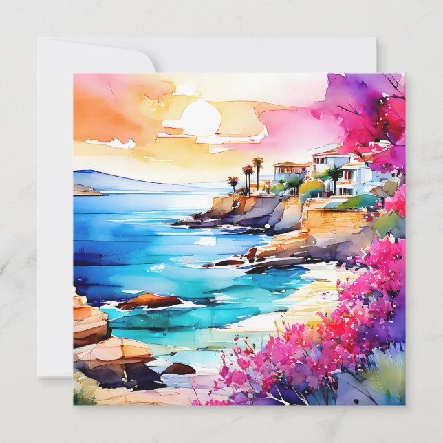 "Secluded Beach" Julkort (Framsida)