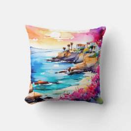"Secluded Beach" Kudde