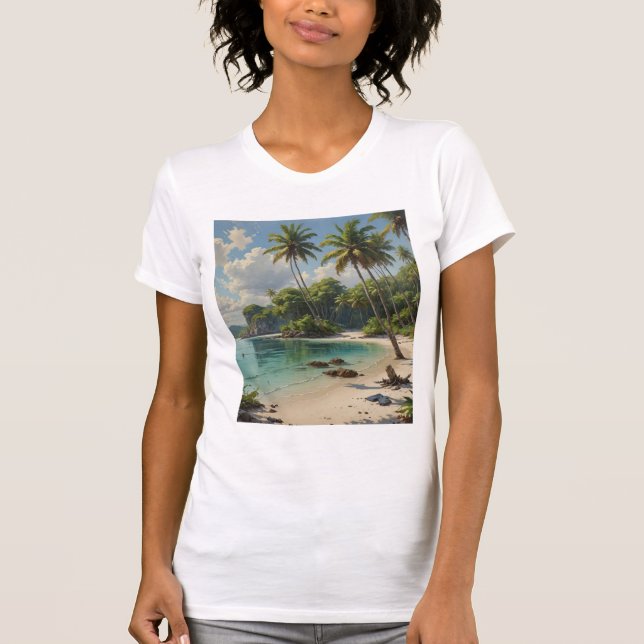 Secluded snorkeling spot t shirt (Framsida)
