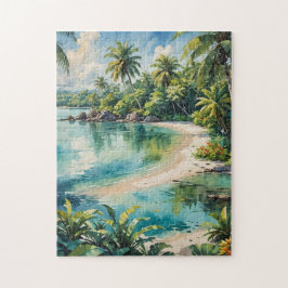 Seclued lagoon snorkelsite site pussel