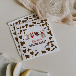 Seco d Rodeo Western Cowboy 2:a födelsedagen Pappersservett