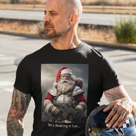 Second Amendment Santa Gun Rights Naughty List T Shirt