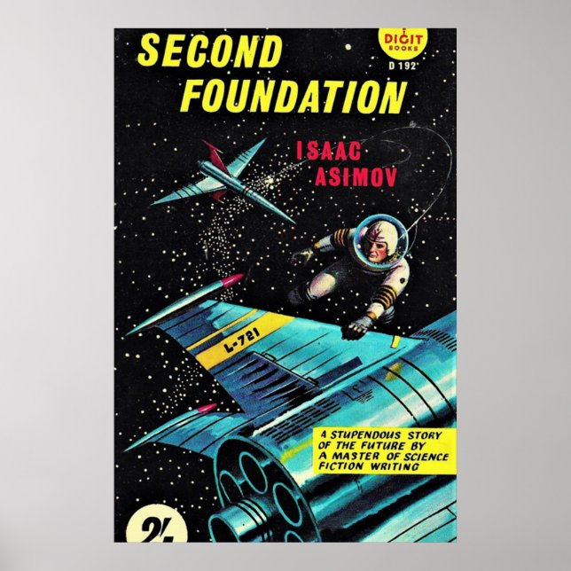 Second Foundation Isaac Asimov Poster (Framsidan)