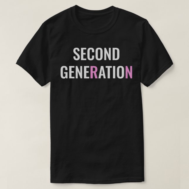Second Generation Nurse Inspired 2nd Generation RN T Shirt (Design framsida)