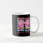 Second Grade Dream Team Teacher Bow Back To School Kaffemugg<br><div class="desc">Second Grade Dream Team Teacher Bow Back To School 2nd Grade</div>
