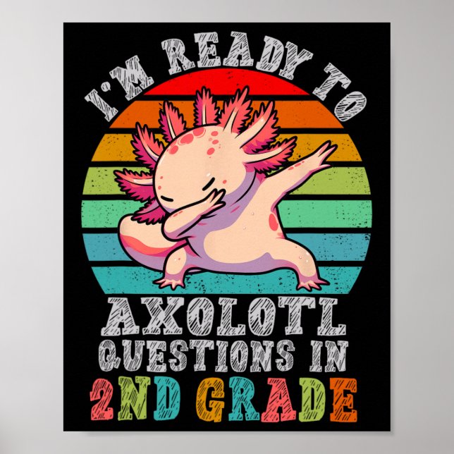 Second Grade I'm Ready To Axolotl Questions In 2nd Poster (Framsidan)