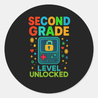 Second Grade Level Upplåst Gamer Ck Till Skolan Co Runt Klistermärke