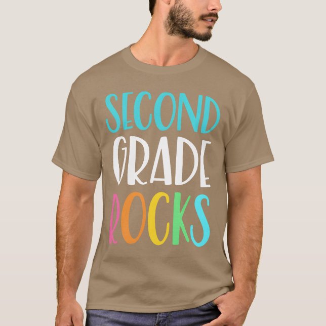 Second grade rocksee family t shirt (Framsida)