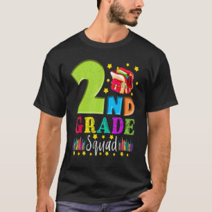 Second Grade Squad Tillbaka till skolan 2: a klas T Shirt