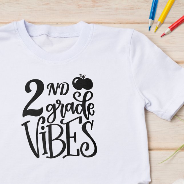 Second Klass Vibes School T Shirt (Start the school year off with some fun with this cute back to school shirt.)