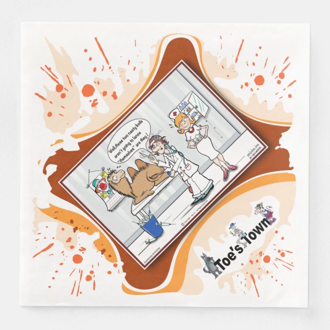 Second Opinion | Get Well Dinner Napkin Pappersservett (Framsida)