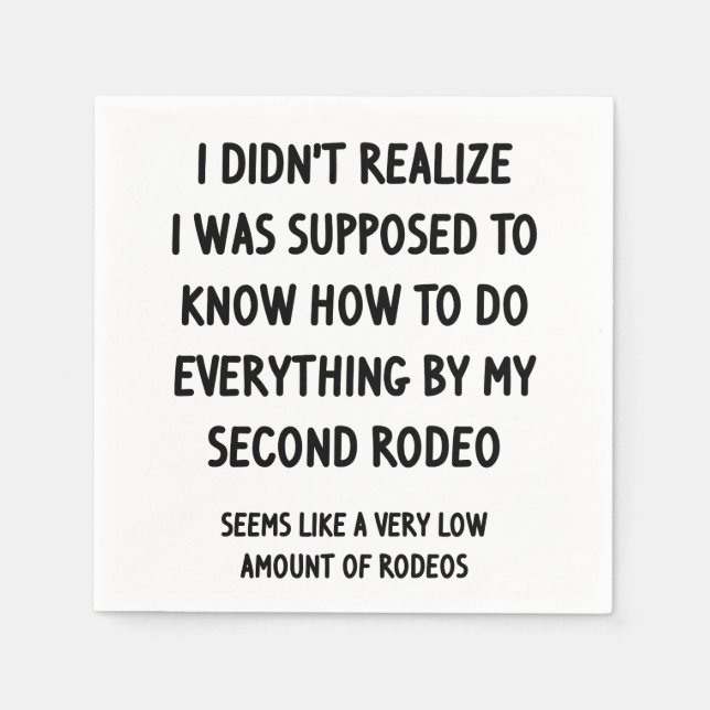 Second Rodeo Pappersservett (Framsidan)