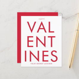 Secret Admirer RED WHITE ROLIGT HEART anpassningsb