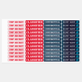 Secret agent detektiv Spy Mystoppi Party Klistermärke