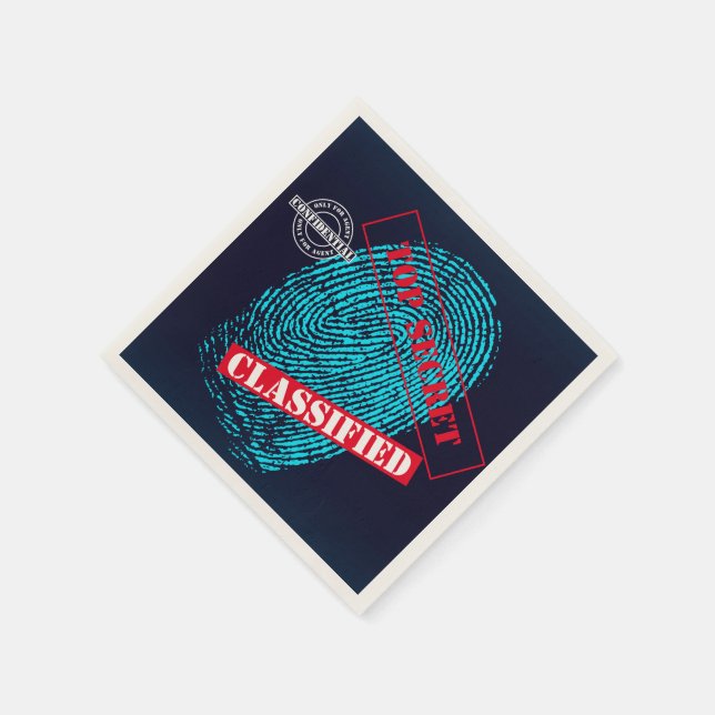 Secret agent detektiv Spy Mystoppi Party Pappersservett (Hörn)