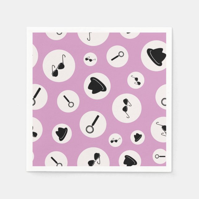 Secret Agent party Pappersservett (Framsidan)