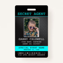 Secret Agent Spy Badge
